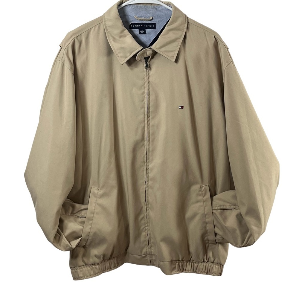 Tommy Hilfiger golf bomber jacket lightweight windbreaker Size L 90s Y2K classic
